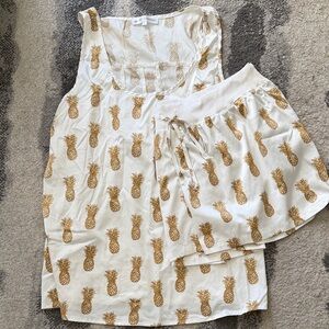 Pineapple Print Women's Pajama Set